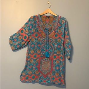 Multicolor shift dress